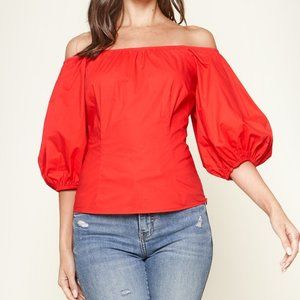 Off The Shoulder Puff Sleeve Top UNWORN